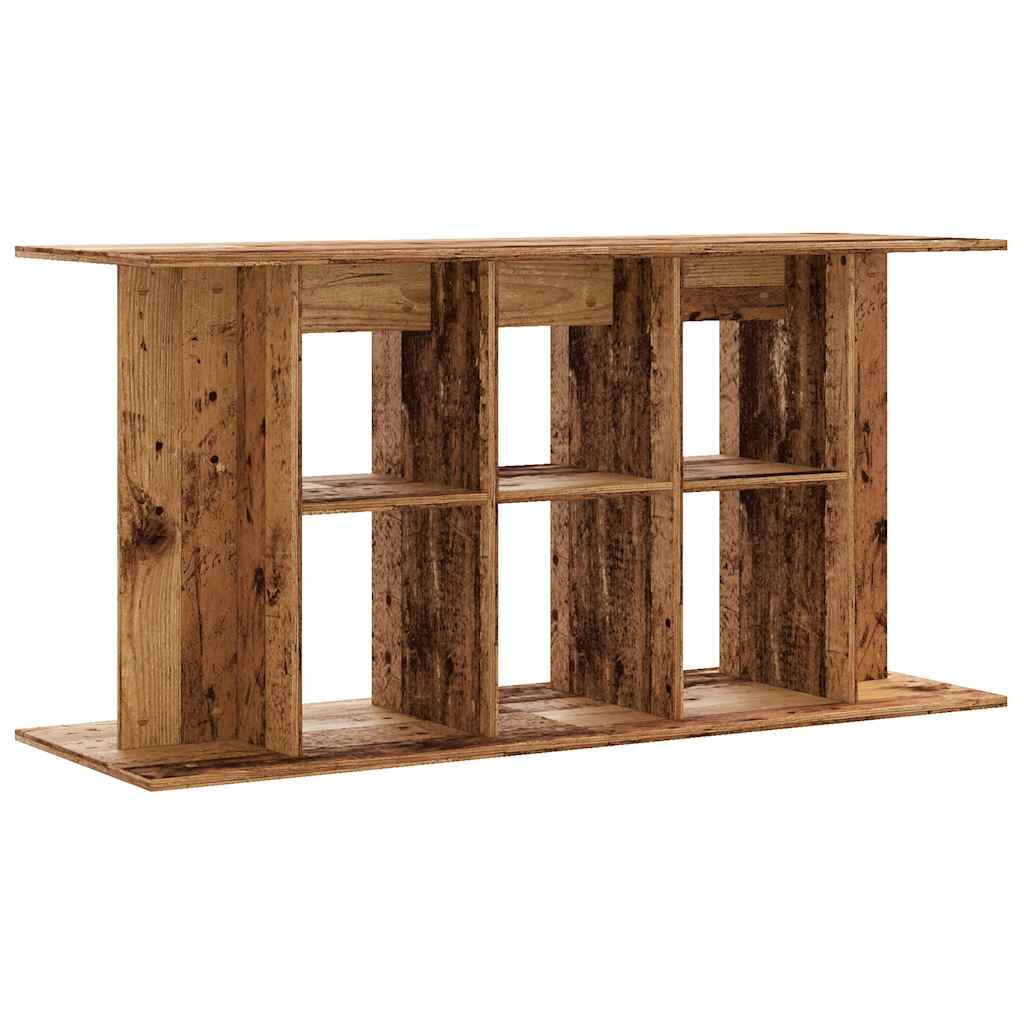 Aquariumstandaard 120x40x60 cm bewerkt hout oud houtkleurig