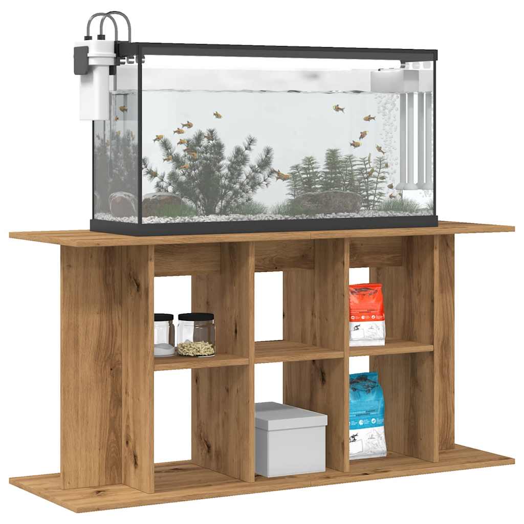 Aquariumstandaard 120x40x60 cm bewerkt hout artisanaal eiken