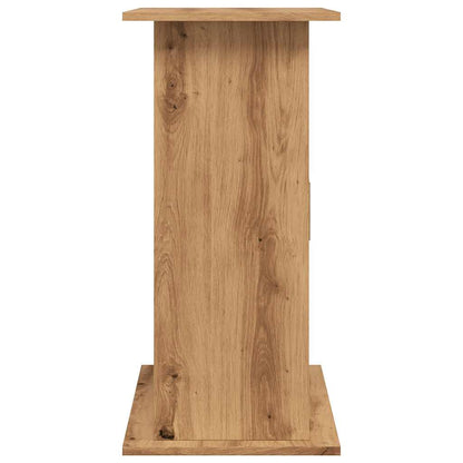 Aquariumstandaard 81x36x73cm bewerkt hout artisanaal eikenkleur