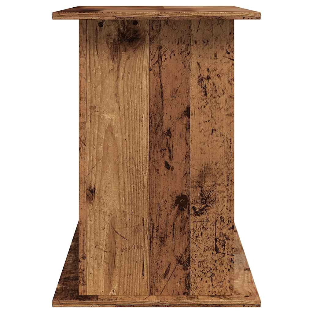 Aquariumstandaard 121x41x58 cm bewerkt hout oud houtkleurig