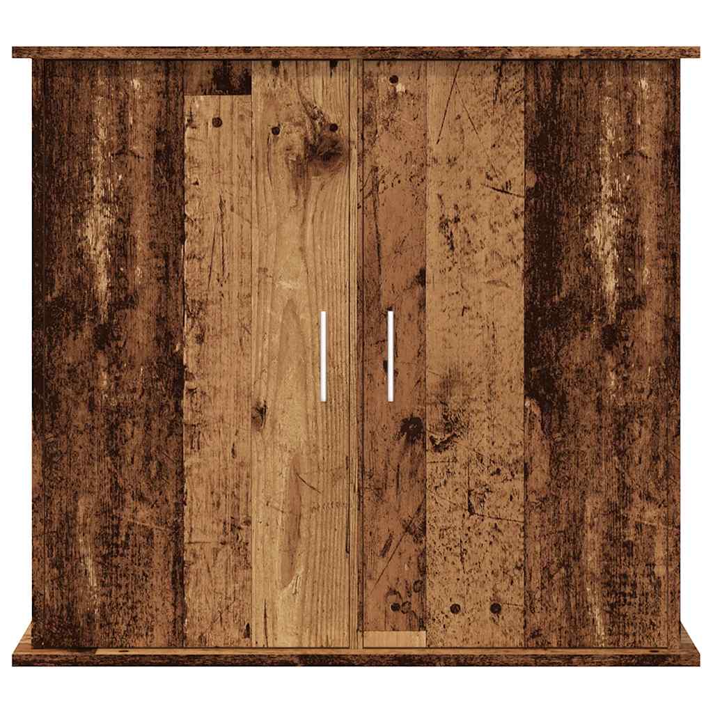 Aquariumstandaard 81x36x73 cm bewerkt hout oud houtkleurig