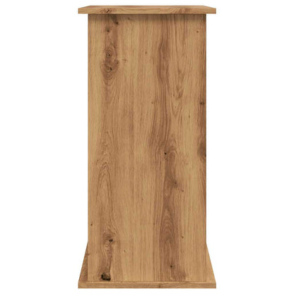 Aquariumstandaard 81x36x73cm bewerkt hout artisanaal eikenkleur