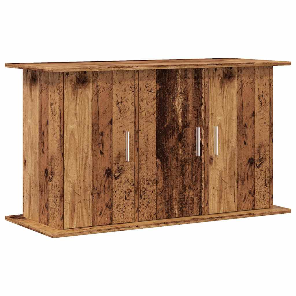 Aquariumstandaard 101x41x58 cm bewerkt hout oud houtkleurig