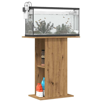 Aquariumstandaard 36x60,5x72,5 cm bewerkt hout artisanaal eiken