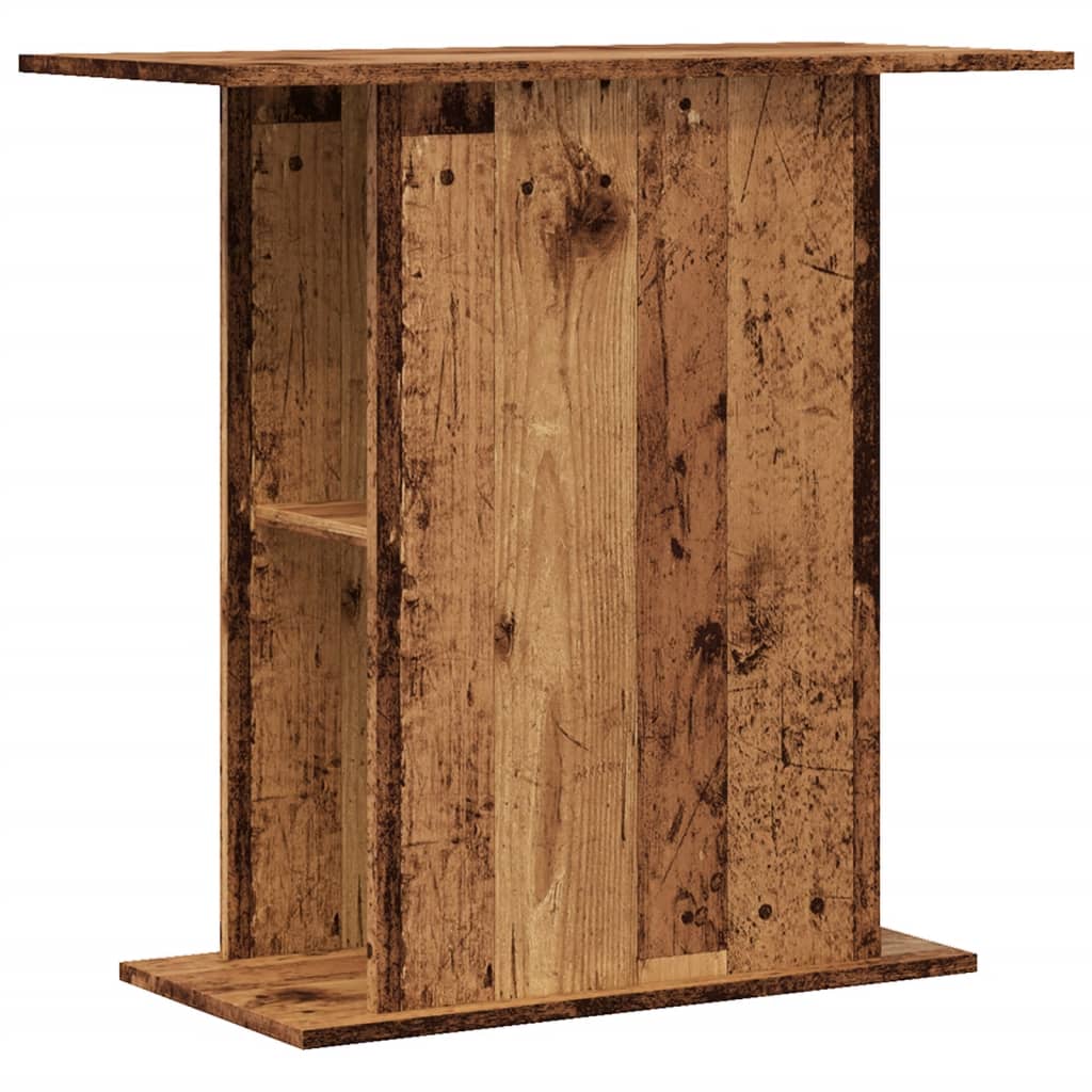 Aquariumstandaard 36x75x72,5 cm bewerkt hout oud houtkleurig