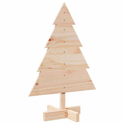 Kerstdecoratie kerstboom 70 cm massief hout