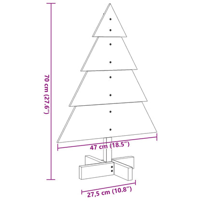 Weihnachtsdekoration Weihnachtsbaum 70 cm Massivholz