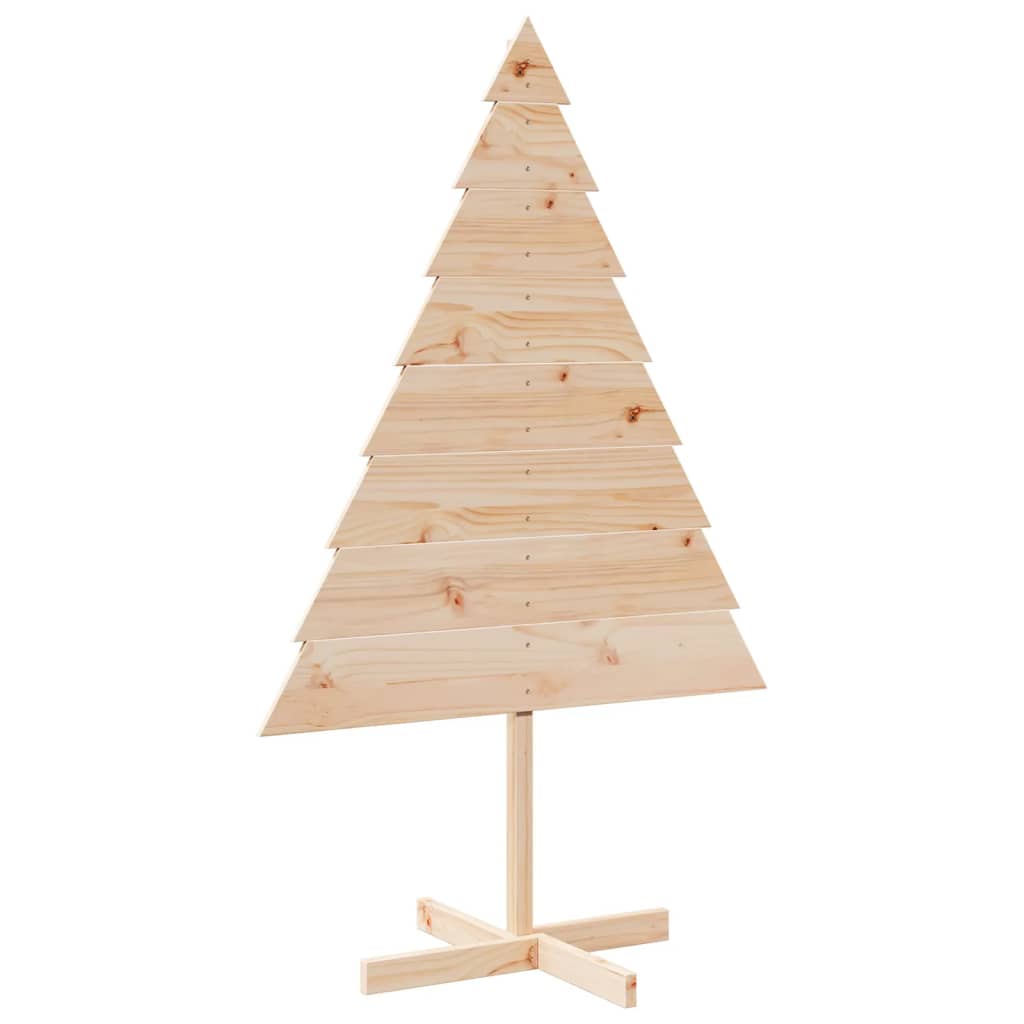 Kerstdecoratie kerstboom 150 cm massief hout