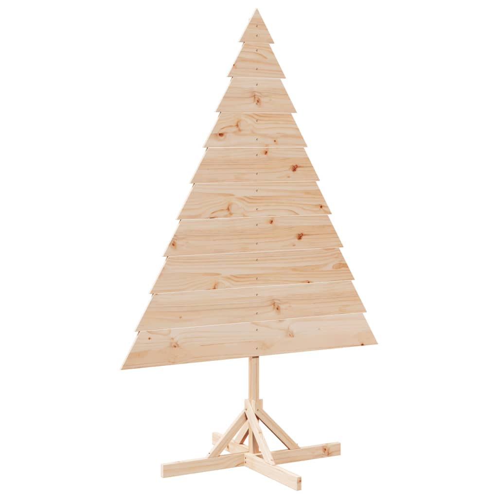 Kerstdecoratie kerstboom 180 cm massief hout