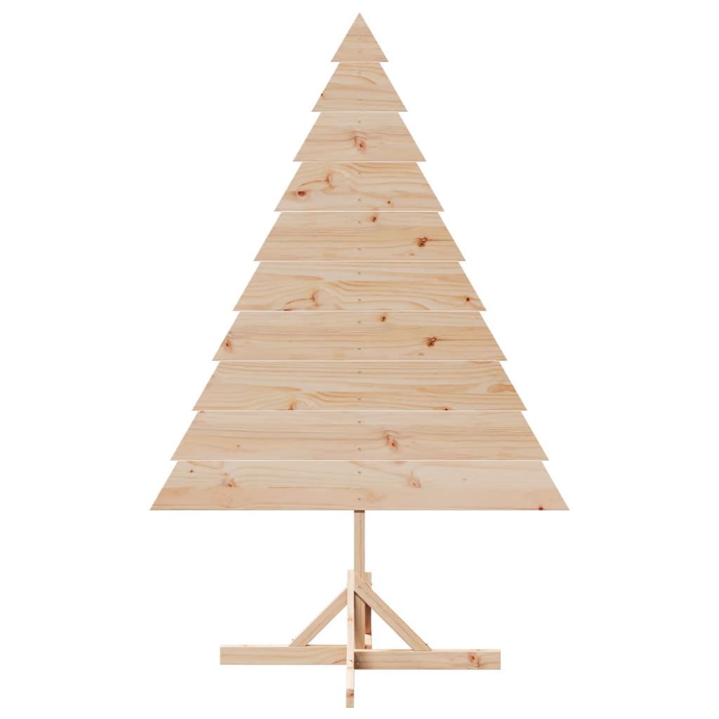 Kerstdecoratie kerstboom 180 cm massief hout