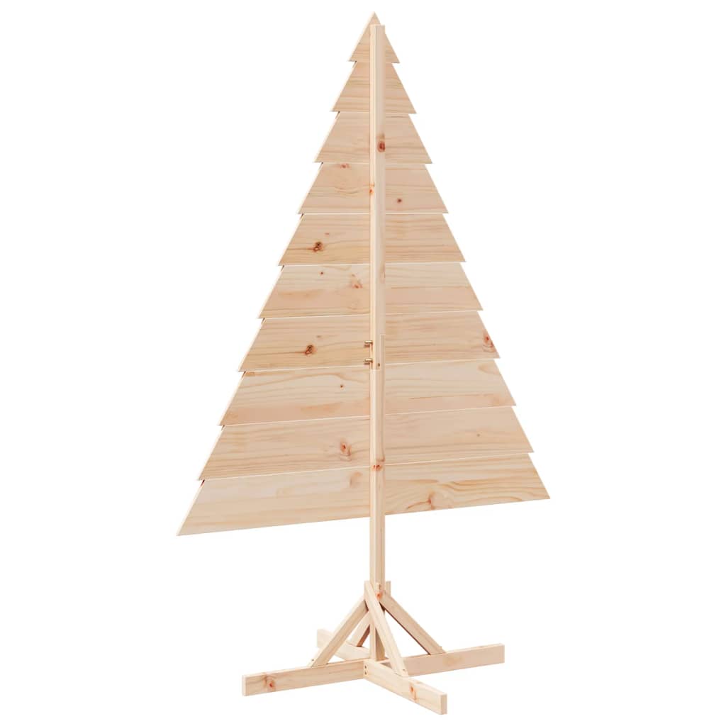 Kerstdecoratie kerstboom 180 cm massief hout