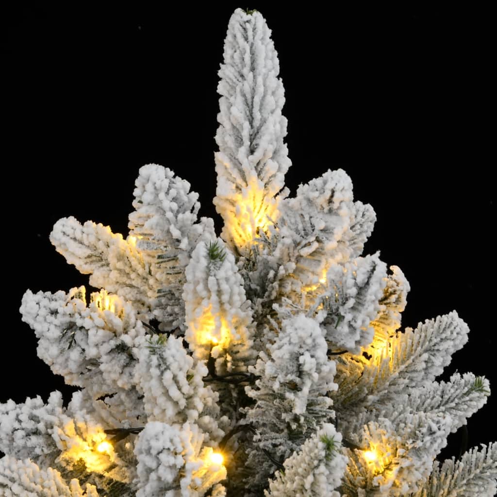 Künstlicher Weihnachtsbaum mit 300 LEDs und Schnee 210 cm