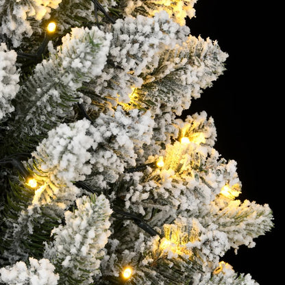 Künstlicher Weihnachtsbaum mit 300 LEDs und Schnee 210 cm