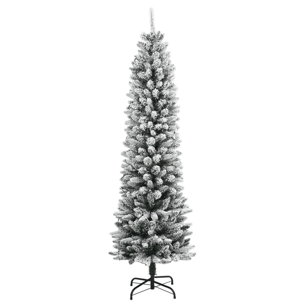 Kunstkerstboom met 300 LED's en sneeuw 240 cm