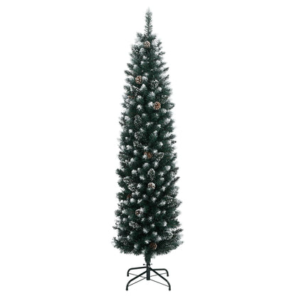 Schmaler künstlicher Weihnachtsbaum mit 150 LEDs 120 cm