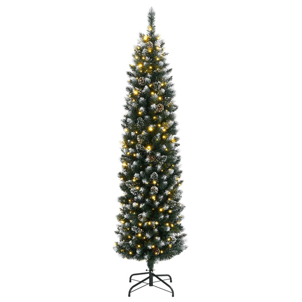 Kunstkerstboom smal met 150 LED's 120 cm