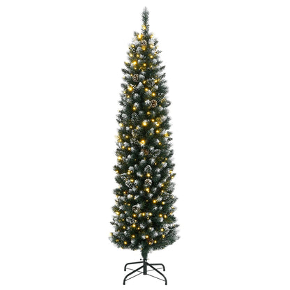 Kunstkerstboom smal met 150 LED's 120 cm