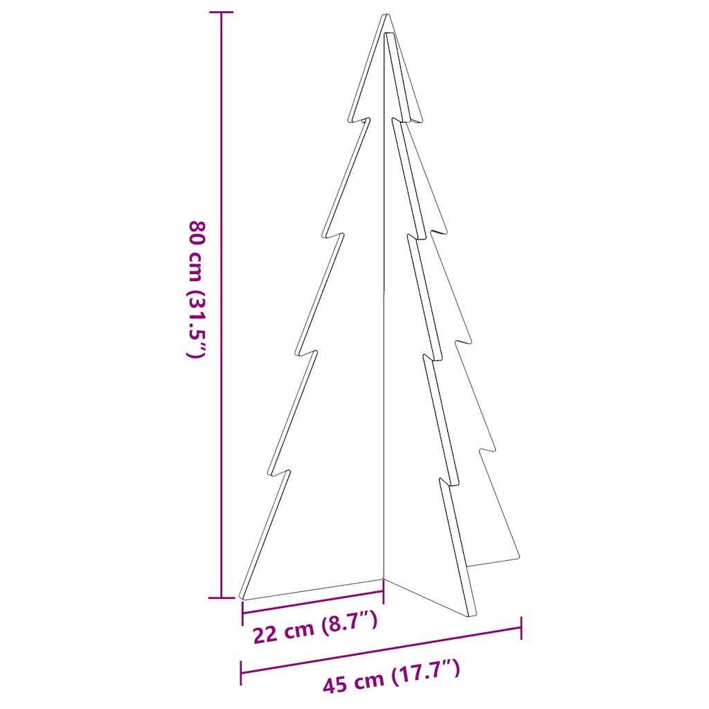 Weihnachtsdekoration Weihnachtsbaum 80 cm Kiefer Massivholz Wachs braun