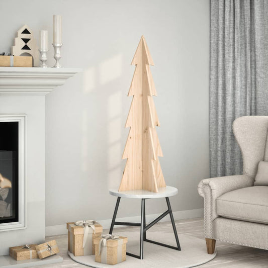 Christmas decoration Christmas tree 112 cm solid pine wood