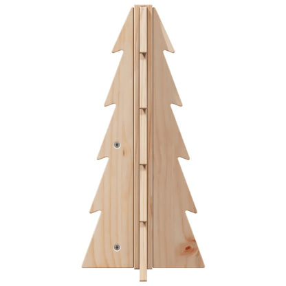 Kerstdecoratie kerstboom 49 cm massief grenenhout