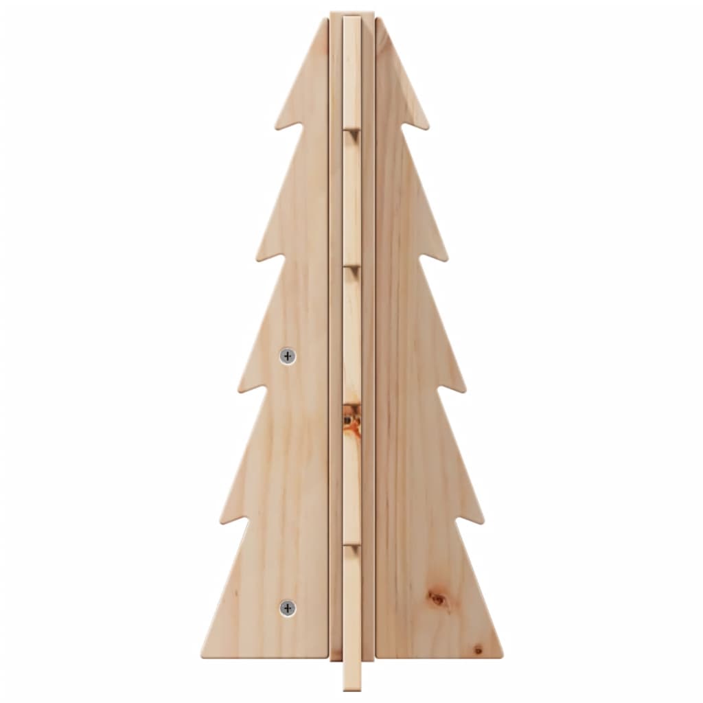 Kerstdecoratie kerstboom 49 cm massief grenenhout