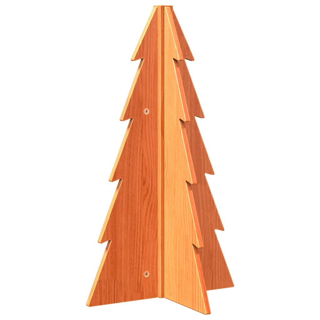 Weihnachtsdekoration Weihnachtsbaum 69,5 cm Kiefernholz massiv Wachs braun