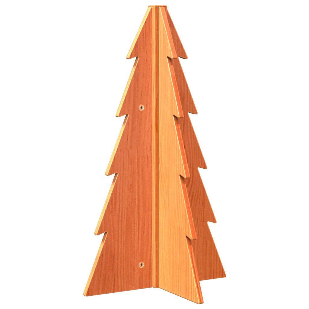 Weihnachtsdekoration Weihnachtsbaum 69,5 cm Kiefernholz massiv Wachs braun