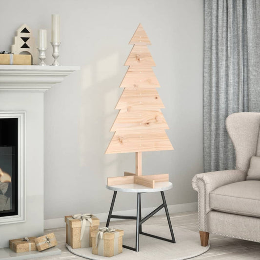 Christmas decoration Christmas tree 120 cm solid pine wood