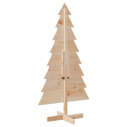 Kerstdecoratie kerstboom 150 cm massief grenenhout