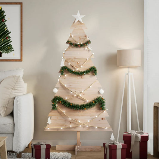 Christmas decoration Christmas tree 150 cm solid pine wood