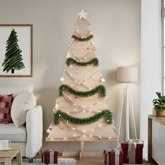 Christmas decoration Christmas tree 180 cm solid pine wood