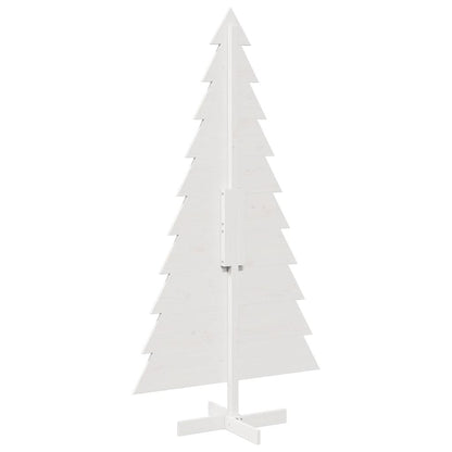 Kerstdecoratie kerstboom 180 cm massief grenenhout wit