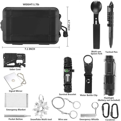 15-in-1 Tactical Survival Kit