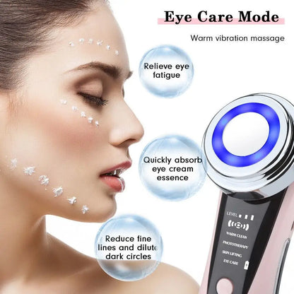 Luxueuze 4-in-1 RF EMS Faciale Massager: Jouw Geheim voor Stralende Huidverjonging