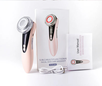 Luxueuze 4-in-1 RF EMS Faciale Massager: Jouw Geheim voor Stralende Huidverjonging