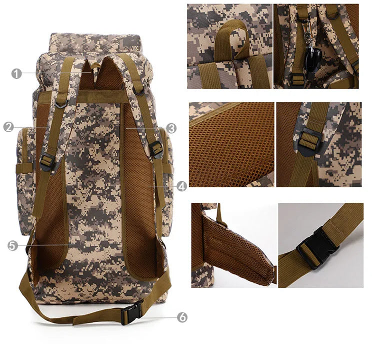 80L Tactical Backpack