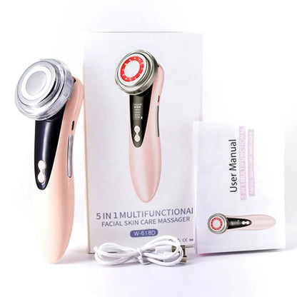 Luxueuze 4-in-1 RF EMS Faciale Massager: Jouw Geheim voor Stralende Huidverjonging