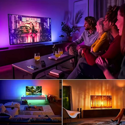 Smart LED Strip 5M - RGB Bluetooth - TV Achtergrond & Kamer Verlichting