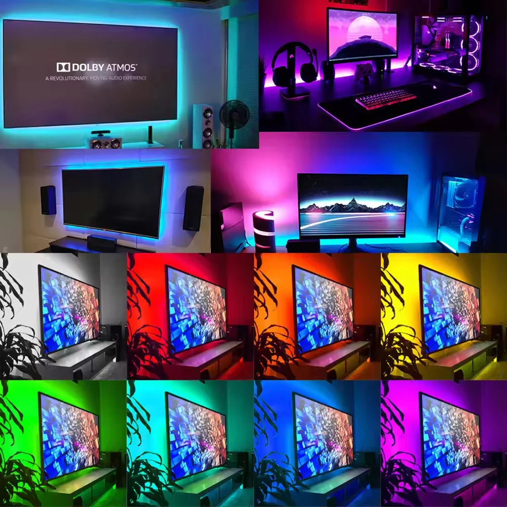 Smart LED Strip 5M - RGB Bluetooth - TV Achtergrond & Kamer Verlichting