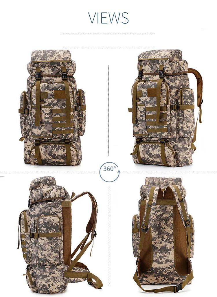 80L Tactical Backpack