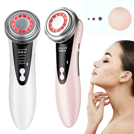 Luxueuze 4-in-1 RF EMS Faciale Massager: Jouw Geheim voor Stralende Huidverjonging